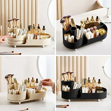 DASITON 360° Rotating Makeup Brush Holder for Your Vanity