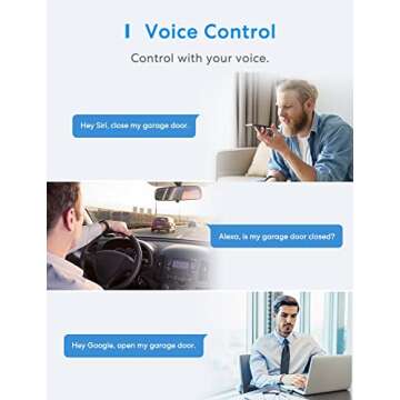 meross Smart Garage Door Opener Remote, Compatible with Apple HomeKit, Amazon Alexa, Google Assistan...