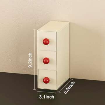 MOTDWKYD Stackable Drawer - Stylish Bathroom and Makeup Organizer