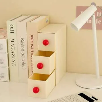 MOTDWKYD Stackable Drawer - Stylish Bathroom and Makeup Organizer