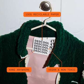 DedCool Air Freshener (Madonna Lilly) For Cars, Closets + Drawers, Hanging Air Fresheners, Odor Eliminator, Long Lasting Scent, Infused with Essential Oils, Vegan, Non-Toxic Fragrance For All