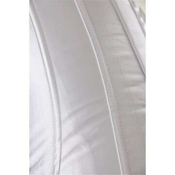 Women's Bustier Corset Top Sexy Lingerie Sets White Satin Waist Cincher