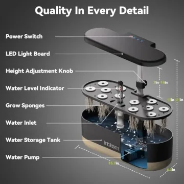 inBloom Hydroponics System - Indoor Garden with LEDs