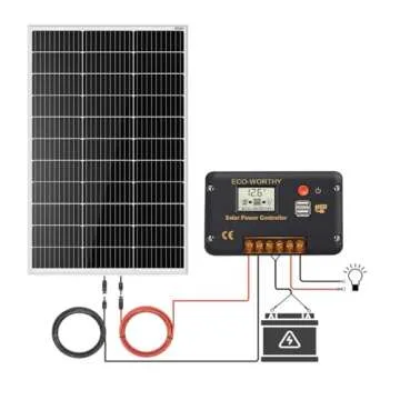 ECO-WORTHY 100W Solar Panel Kit for RV and Boats