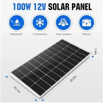ECO-WORTHY 100W Solar Panel Kit for RV and Boats