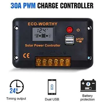 ECO-WORTHY 100W Solar Panel Kit for RV and Boats