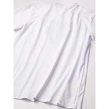 GUESS Men's Crewneck Short Sleeve Color Shades Tee, True White, X-Large