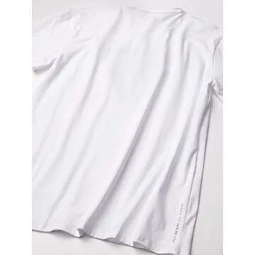 GUESS Men's Iridescent Logo Crewneck Tee in White
