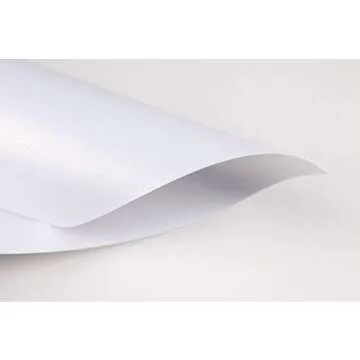 Bubbley White Shimmer Paper - 100-Pack Metallic Cardstock Paper, 92 lb Cover, Double Sided, Printer Friendly - Perfect for Weddings, Birthdays, Craft Use, Letter Size Sheets, 8.5 x 11 Inches