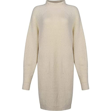 Huntarry Turtleneck Oversized Sweaters Dress for Women