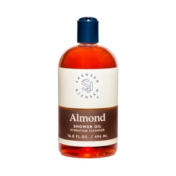 Spenser & Jensen Hydrating Almond Shower Oil - Luxurious Body Wash for All Skin Types