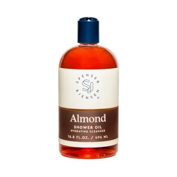 Spenser & Jensen Hydrating Almond Shower Oil - Luxurious Body Wash for All Skin Types