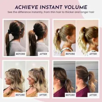 Pony Popper Hair Clip - Ultimate Solution for Full, Voluminous, and Natural Ponytails with Minimal Effort - Versatile Hair Clip for All Hair Types (Clear)