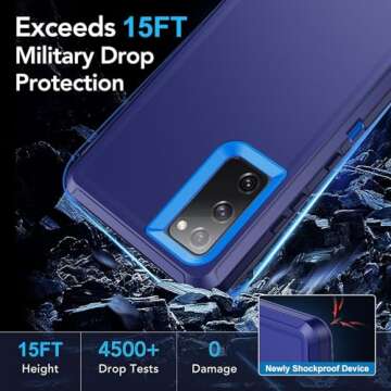 Aimoll-88 Galaxy S20 FE 5G Case with Screen Protector Heavy Duty Cover for Samsung S20 FE 5G Case Belt Clip Hybrid Shockproof Drop Protection Holster for Samsung Galaxy S20 FE 5G 6.5 inch