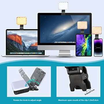 MQOUNY Rechargeable Selfie Light - Perfect for Vlogs