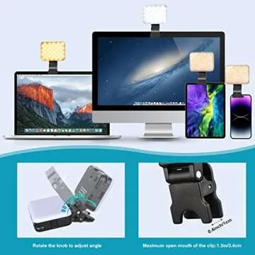 MQOUNY Rechargeable Selfie Light - Perfect for Vlogs