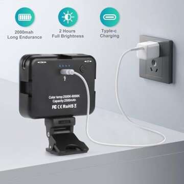 MQOUNY Rechargeable Selfie Light - Perfect for Vlogs