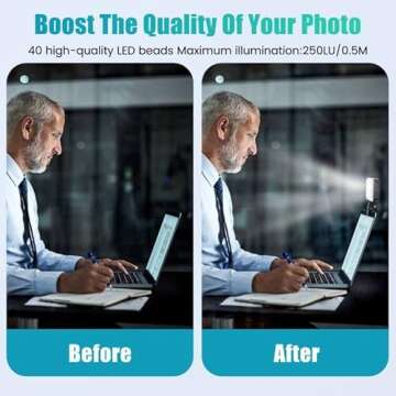 MQOUNY Rechargeable Selfie Light - Perfect for Vlogs