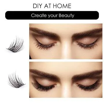Cluster Lashes: 72 Individual Extensions for DIY Beauty