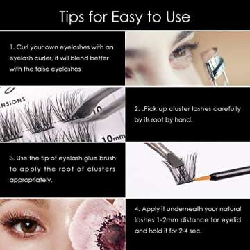Cluster Lashes: 72 Individual Extensions for DIY Beauty