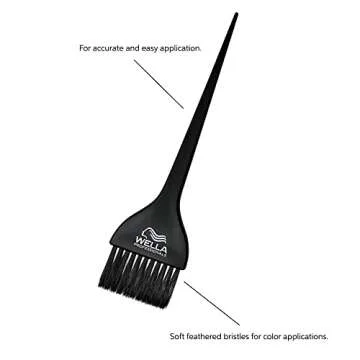 Wella Professionals Color Brush, Black with Wella Professionals Logo, Great for Color Mixing and App...