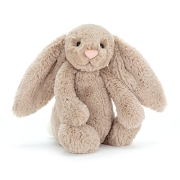 Jellycat Bashful Beige Bunny - Ultra-Soft 12" Plush Toy for All Ages
