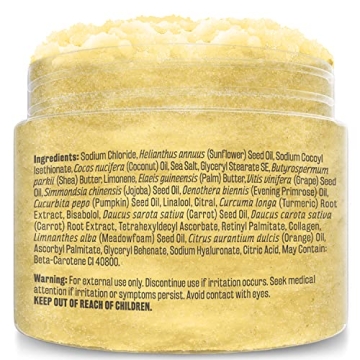 Exfoliating Body Scrub with Turmeric and Collagen by M3 Naturals