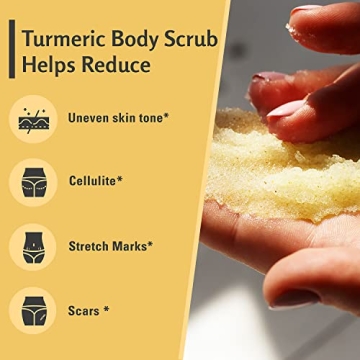 Exfoliating Body Scrub with Turmeric and Collagen by M3 Naturals