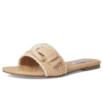 Steve Madden Merla Sandal - Stylish Natural Raffia Footwear