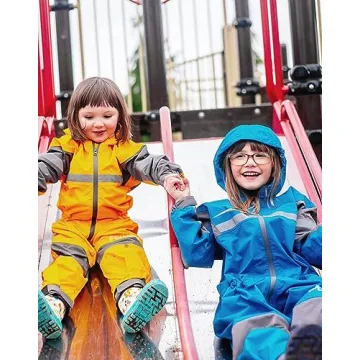 OAKI Tough and Durable Toddler Rain Suit - Celestial Blue