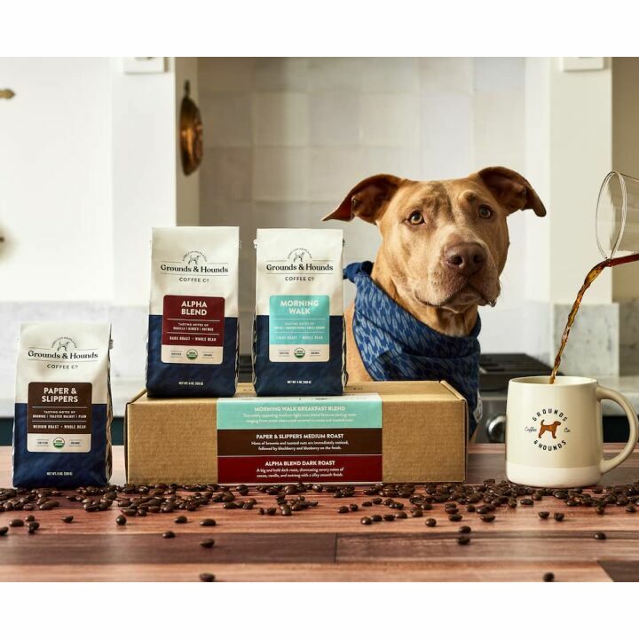 Grounds & Hounds Coffee Starter Kit - 3 Organic Blends