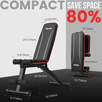 Versatile PASYOU Adjustable Weight Bench for Home Gym