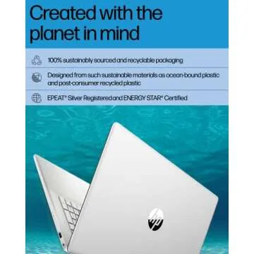 HP 17.3-inch Laptop, 11th Generation Intel Core i5-1135G7, Intel Iris Xe Graphics, 8 GB RAM, 512 GB SSD, Windows 11 Home (17.3-cn0026nr,Natural Silver)