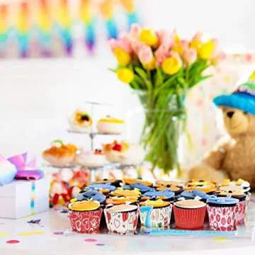 Patelai 600 Pieces Valentine's Day Cupcake Liners Baking Cups Wrappers Disposable Nonstick cake Cups for Valentine Wedding Holiday Anniversary