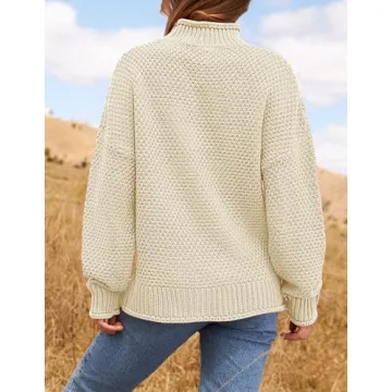 ZESICA Women's Cozy Turtleneck Sweater for All Occasions