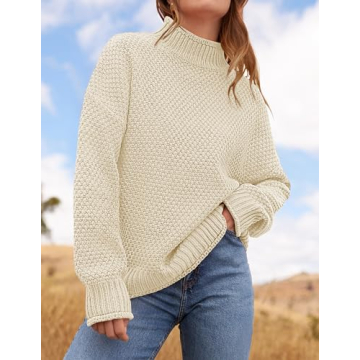 ZESICA Women's Cozy Turtleneck Sweater for All Occasions
