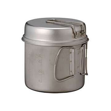 Snow Peak Trek Series Backpacking/Camping Cookware Sets, Trek 900 Pot & Pan, 30.4 fl oz