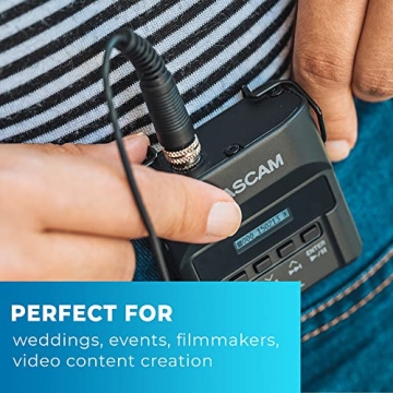 Tascam DR-10L Portable Audio Recorder with Lavalier Mic