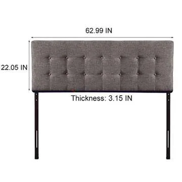 Elegant HOME BI Upholstered Linen Headboard for Beds