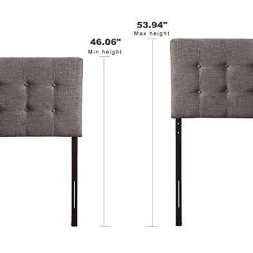 Elegant HOME BI Upholstered Linen Headboard for Beds