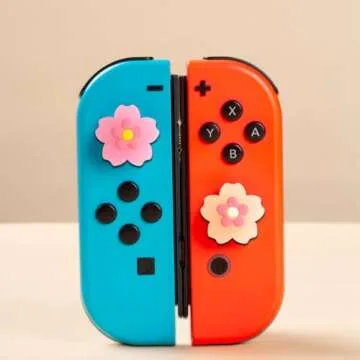 Cute Sakura Switch Joycon Thumb Grip Caps for Gamers