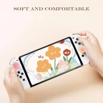 Cute Sakura Switch Joycon Thumb Grip Caps for Gamers