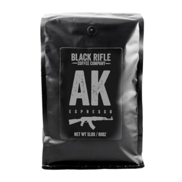 Black Rifle Coffee Company AK Espresso | Medium Roast Coffee Grounds, 5 lb Bag