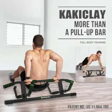 KAKICLAY 2025 Upgrade Pull Up Bar with Smart Grip Design