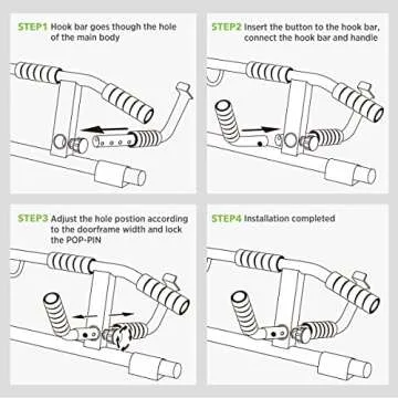 KAKICLAY 2025 Upgrade Pull Up Bar with Smart Grip Design
