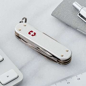 Victorinox Mini Champ Alox Swiss Army Knife, Compact, 15 Functions, Swiss Made Pocket Knife with Ora...