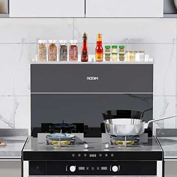 WUIVIUT 30'' Acrylic Kitchen Shelf for Organizing Stoves