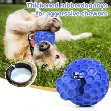 DISSKNIC Indestructible Dog Ball for Aggressive Chewers