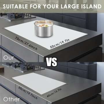 Extra Large Silicone Mat for Kitchens and Kids