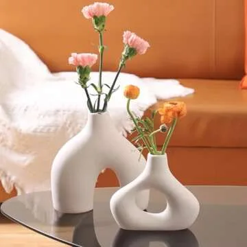 Elegant Ceramic Vases Set for Modern Home Decor